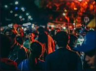 Colorful evening event